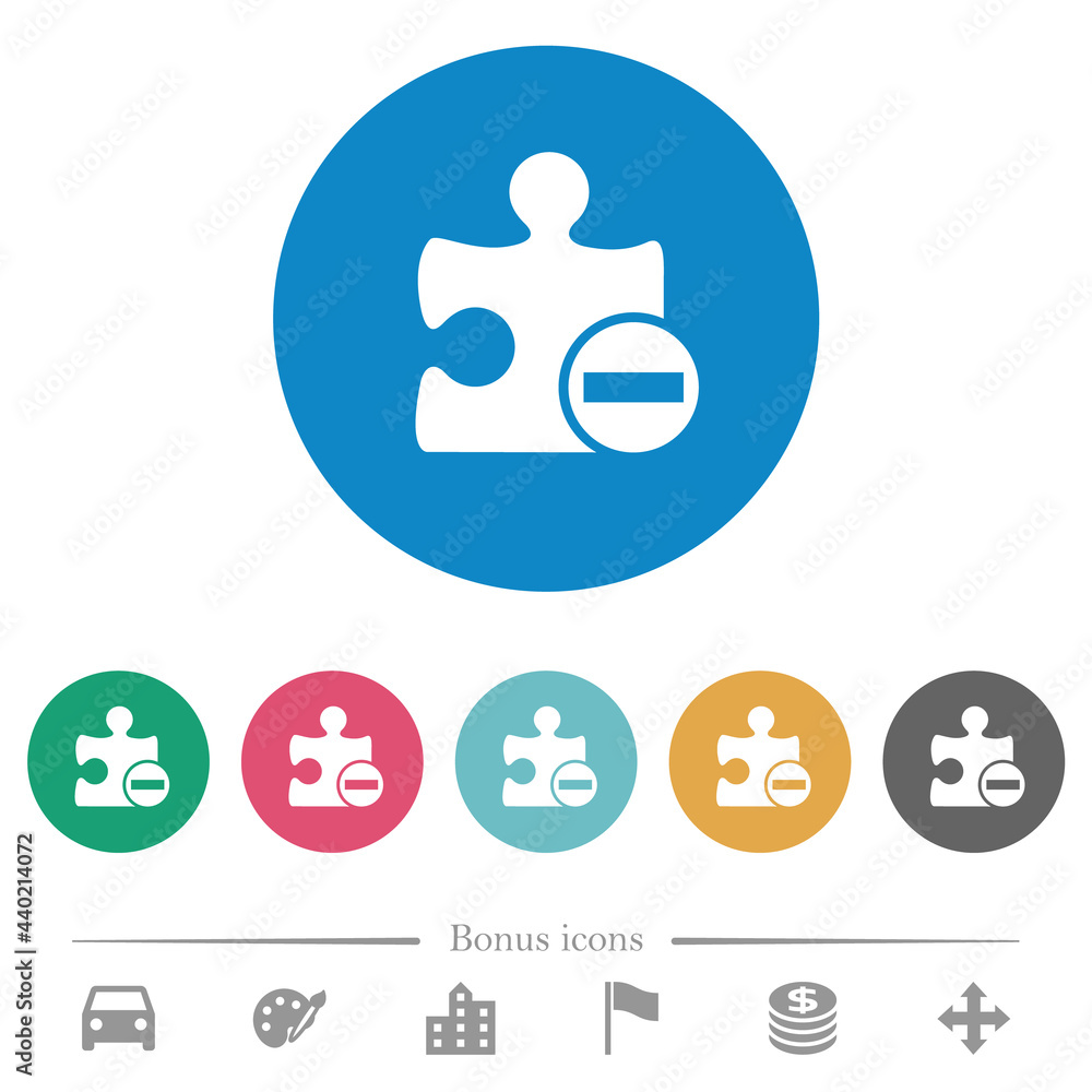 Remove plugin flat round icons Remove plugin flat round icons