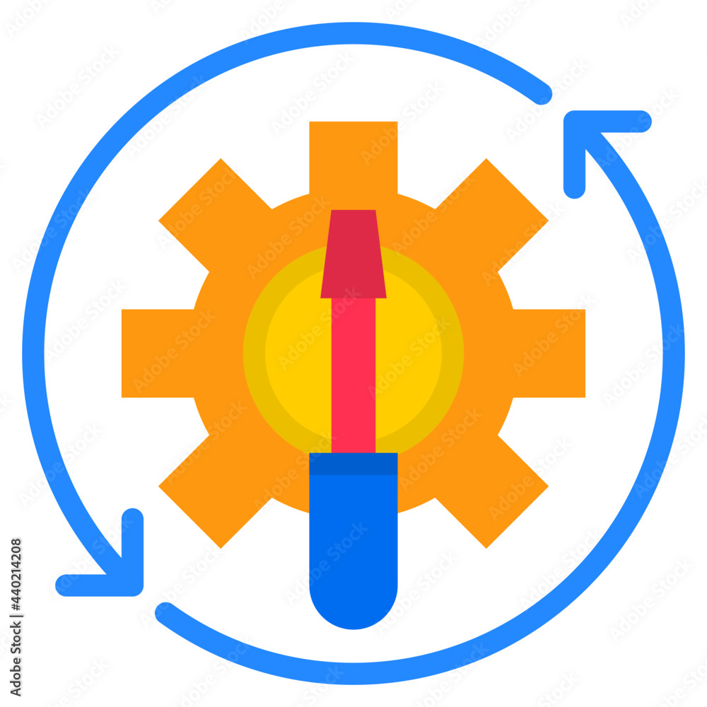 Engineering flat style icon