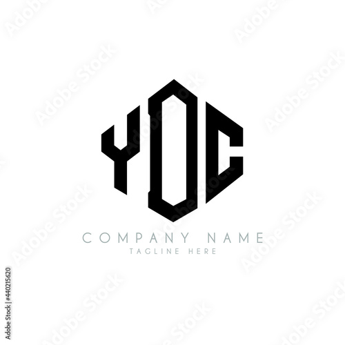 Free Download YDC letter logo design with polygon shape. YDC polygon logo monogram. YDC cube logo design. YDC hexagon vector logo template white and black colors. YDC monogram, YDC business and real estate logo.  - GFXLoad