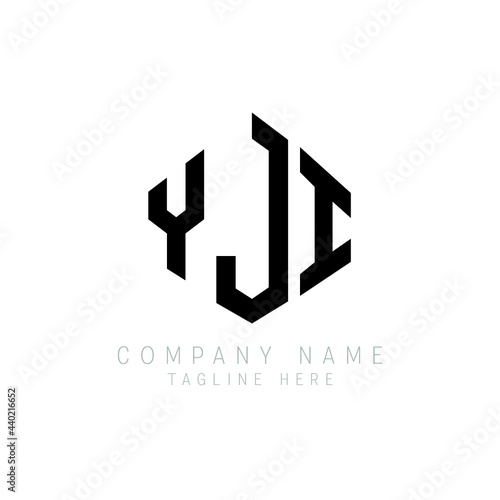 YJI letter logo design with polygon shape. YJI polygon logo monogram. YJI cube logo design. YJI hexagon vector logo template white and black colors. YJI monogram, YJI business and real estate logo. 