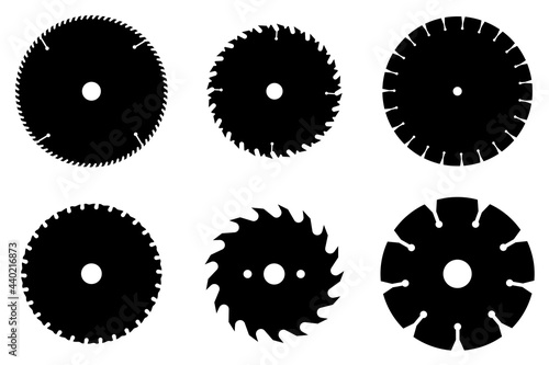 saw blade vector isolated on white background.