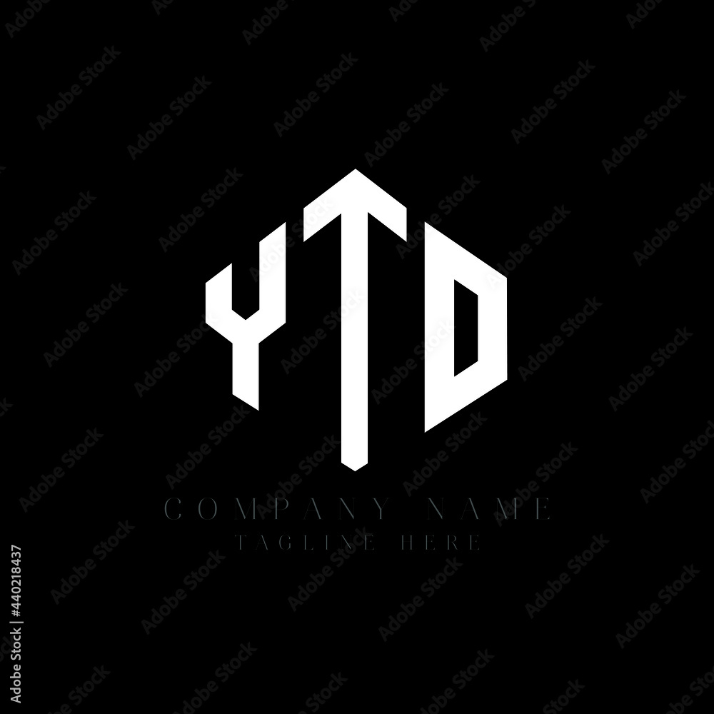 YTO letter logo design with polygon shape. YTO polygon logo monogram. YTO cube logo design. YTO hexagon vector logo template white and black colors. YTO monogram, YTO business and real estate logo. 
