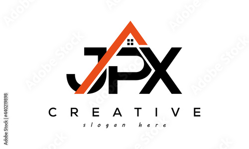 JPX letters real estate construction logo vector photo