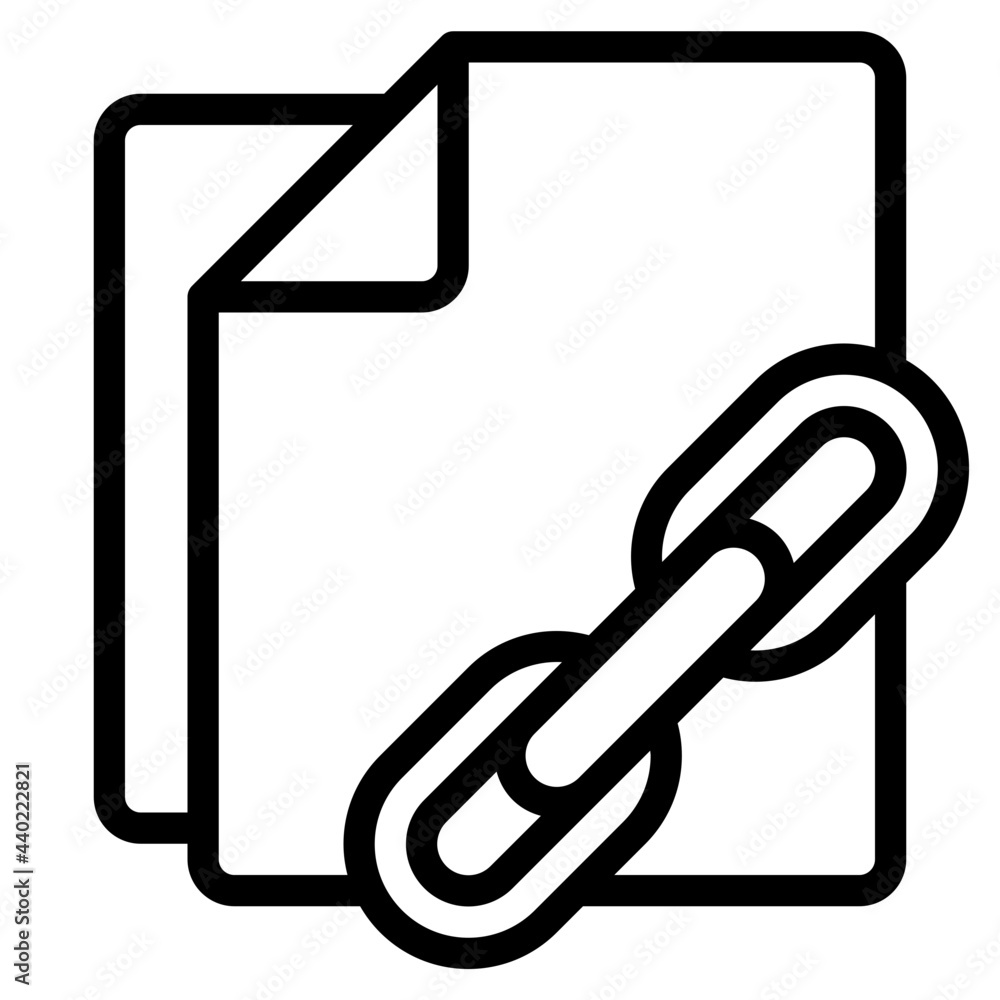 Link outline style icon Link outline style icon