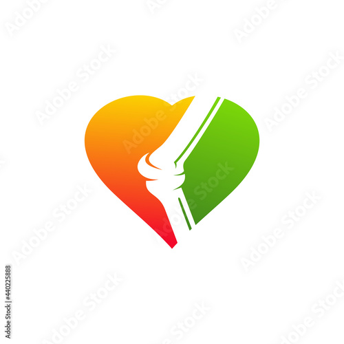 Love Bone logo vector template, Creative bone logo design concepts