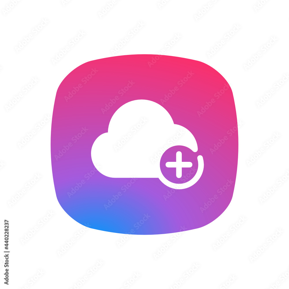 Add Cloud - Sticker Add Cloud - Sticker