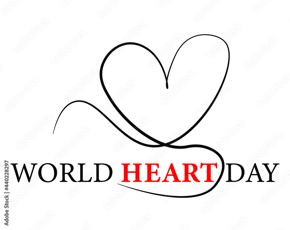 world heart day vector image