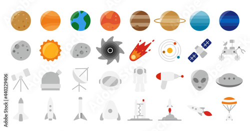 Space and Planet Icon Set