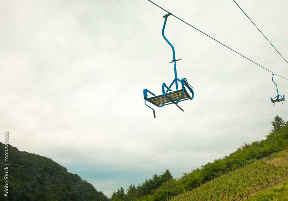 Cable Cars in Boppard. Upper Middle Rhine Valley, Germany Cable Cars in Boppard. Upper Middle Rhine Valley, Germany
