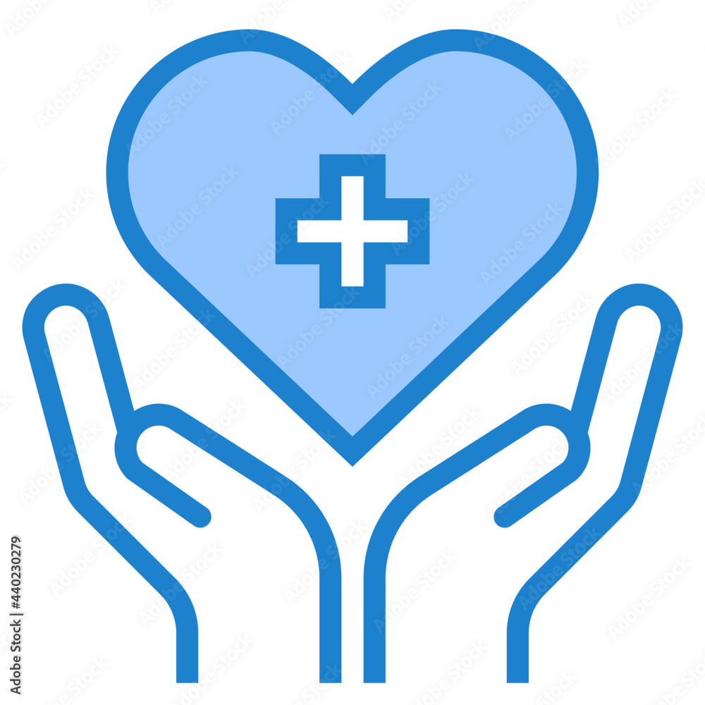 Charity blue style icon