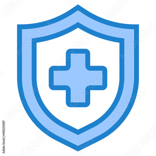 Insurance blue style icon