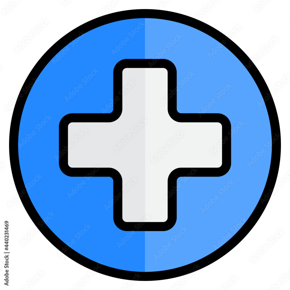 Hospital color line style icon Hospital color line style icon