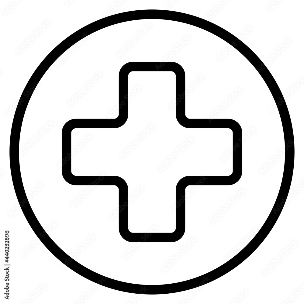 Hospital outline style icon Hospital outline style icon