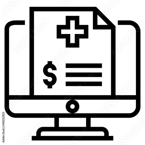 Expenses outline style icon