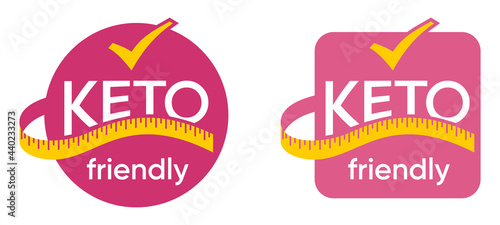 Keto friendly icon for low-carbohydrate foods