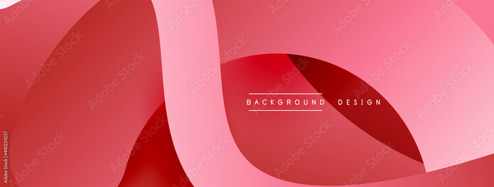 Fototapeta premium Abstract overlapping lines and circles geometric background with gradient colors