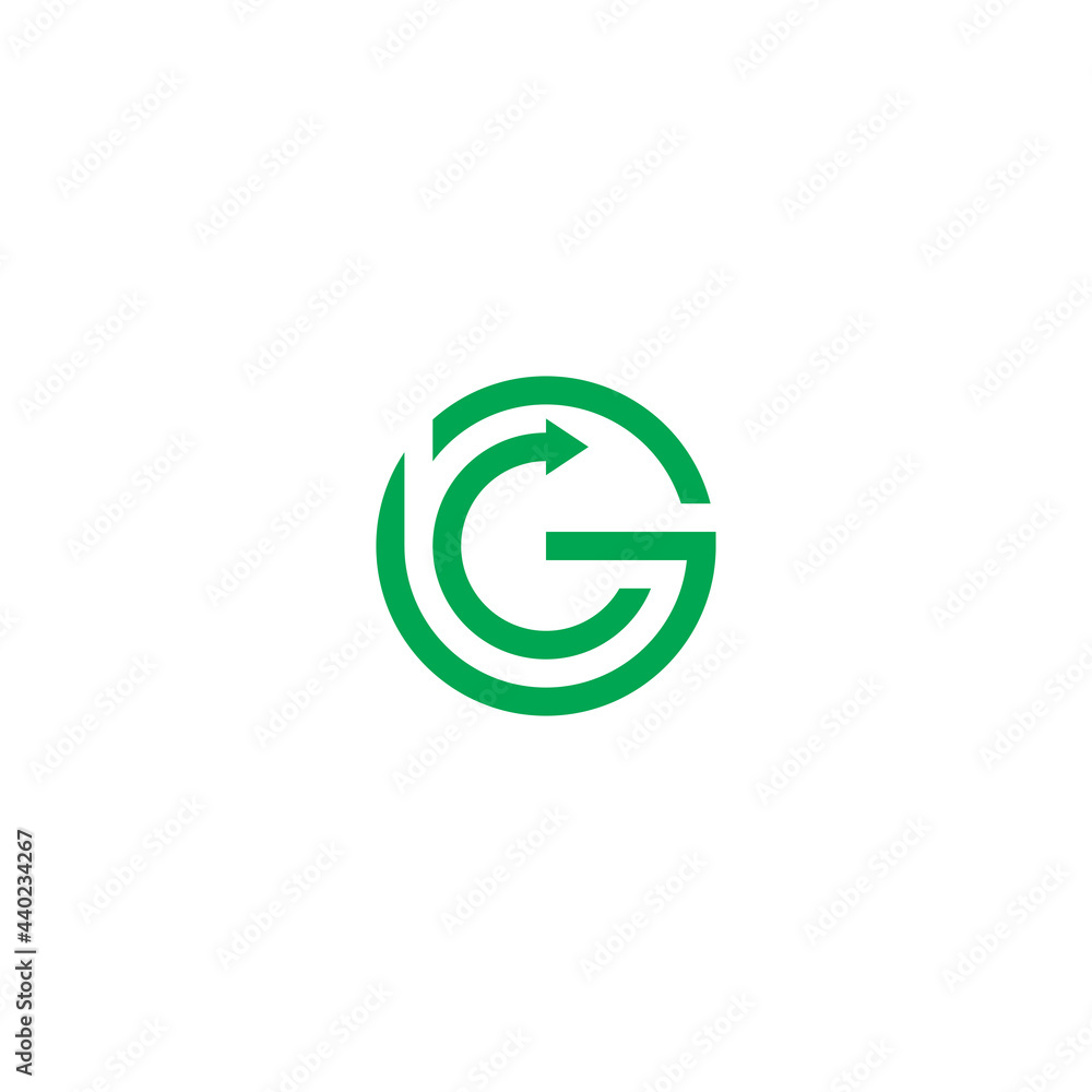 Letter G Arrow Logo Letter G Arrow Logo