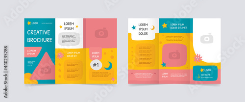 playful trifold brochure design templates