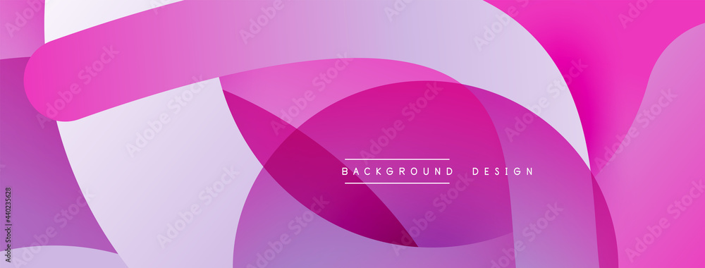 Abstract overlapping lines and circles geometric background with gradient colors Abstract overlapping lines and circles geometric background with gradient colors