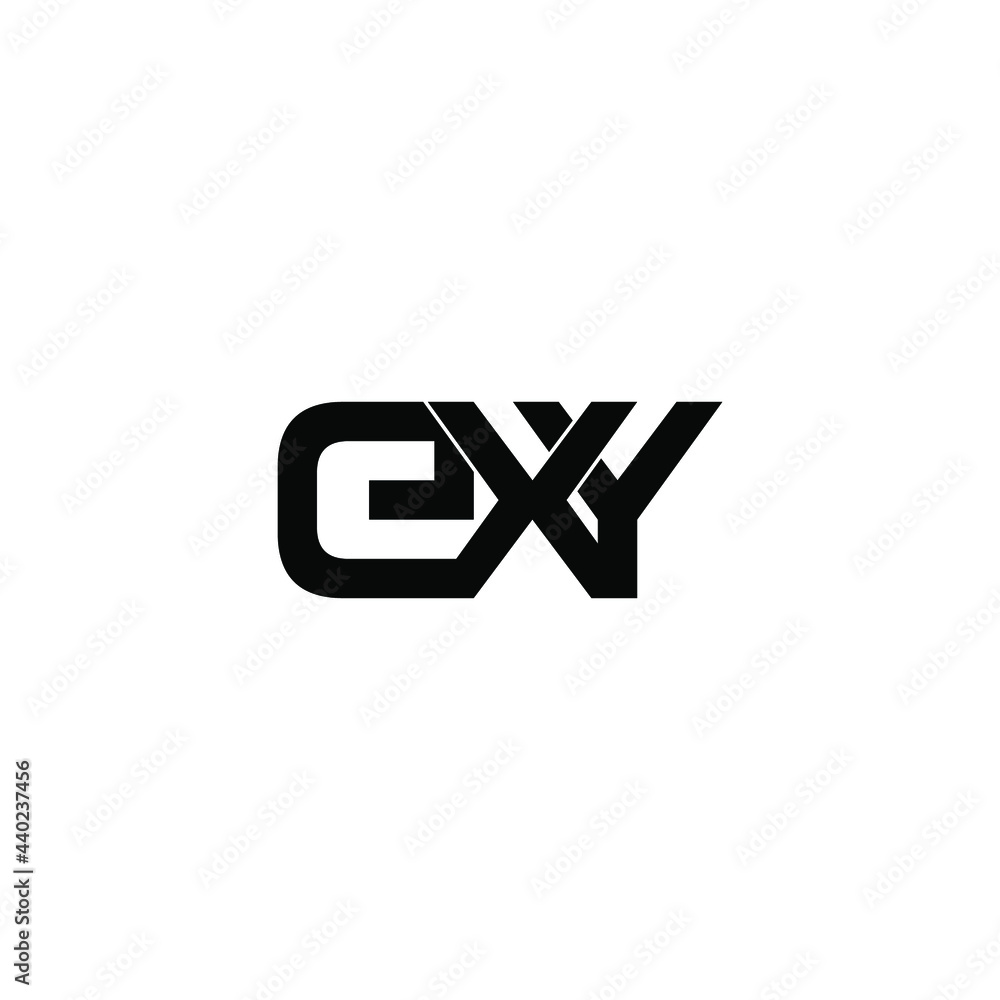 Obraz premium exy letter original monogram logo design