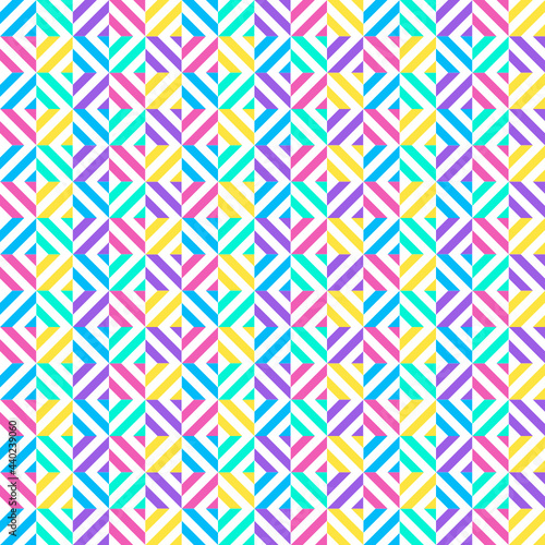 Patrón geométrico de rayas coloridas formando ángulos