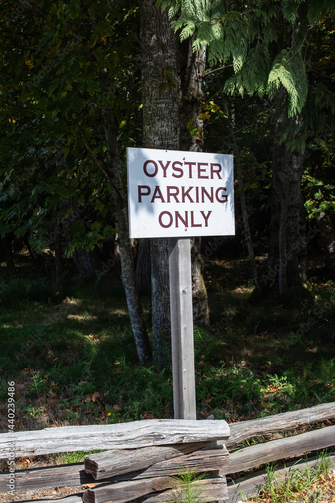 Oyster parking only 