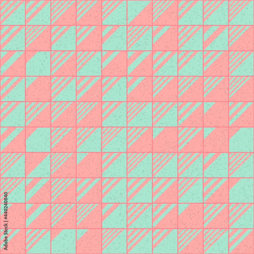 Fototapeta premium Abstract Geometric Pattern generative computational art illustration