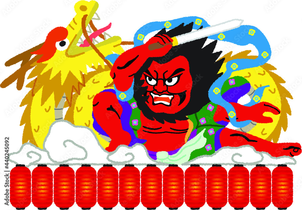 ねぶた祭りのイラスト Stock Vector Adobe Stock