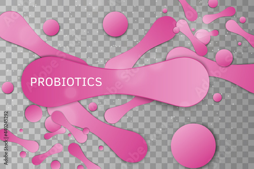 Probiotic logo. Bacteria probiotic on a white background. Logo vector.