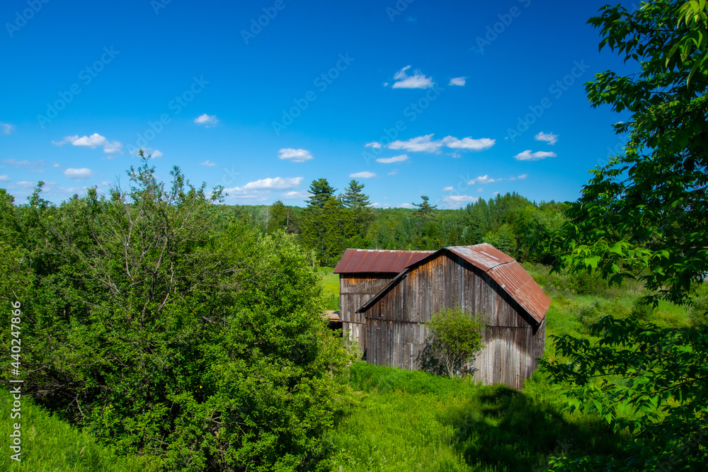 Fototapeta premium Old barn on a farm in the countryside