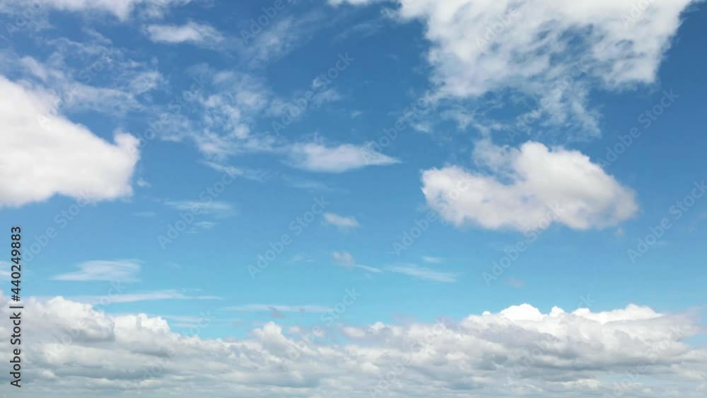 Time lapse White clouds running over blue sky, moving fast. Blank for design copy space.
Time lapse White clouds running over blue sky, moving fast. Blank for design copy space.