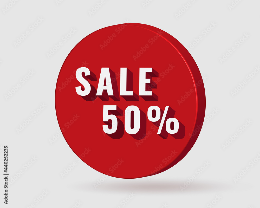 Sale 50% red Sale 50% red