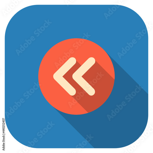 Back flat icon.