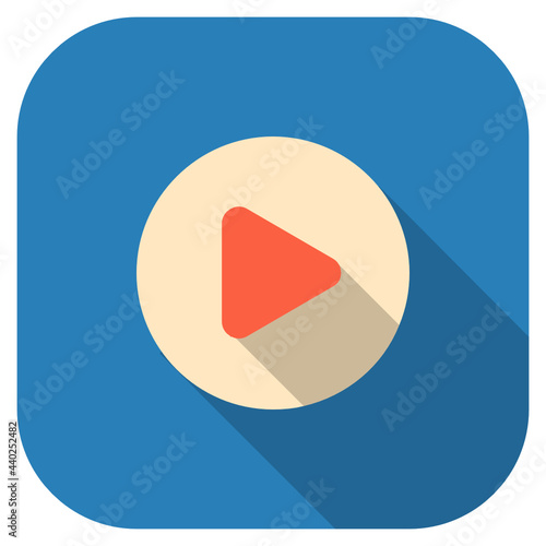 Play flat icon.