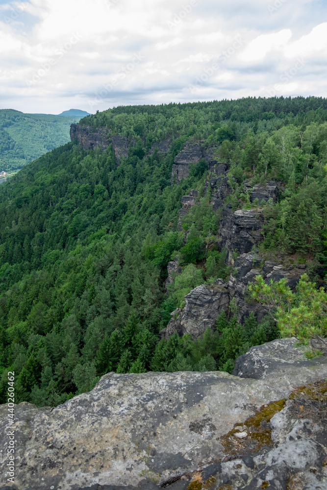 Rocks in the Elbe Canyon in Bohemian Switzerland. Rocks in the Elbe Canyon in Bohemian Switzerland.