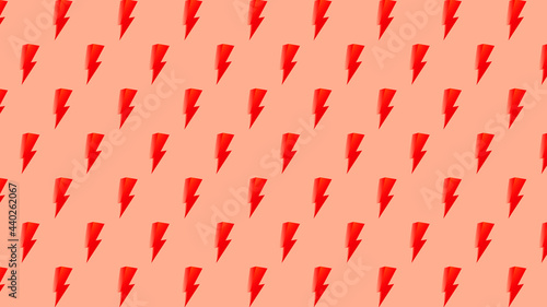 Abstract background, lighting bolt, poster design template. Colorful pattern with thunderbolt, vector illustration