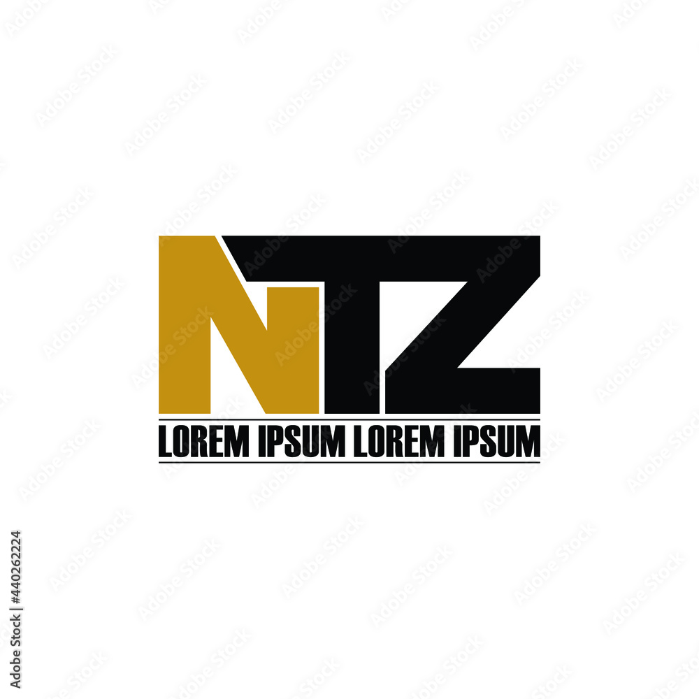 NTZ letter monogram logo design vector NTZ letter monogram logo design vector