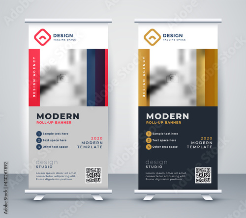 business roll up stand presentation template