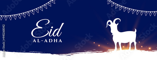 eid al adha muslim bakrid festival holiday banner
