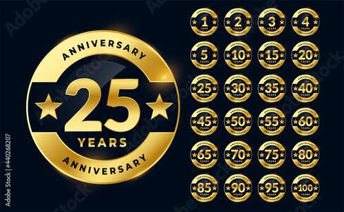 labels set for wedding anniversary