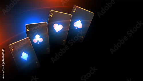 black casino playing card background