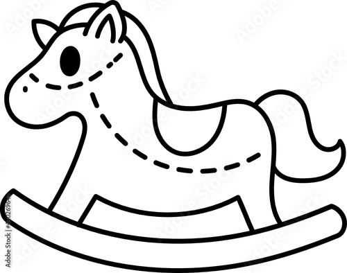 trojan horse doodle icon