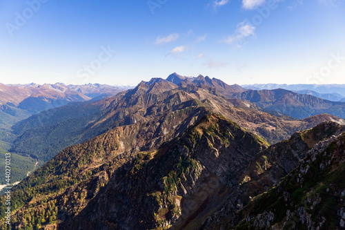 landscape with the Caucasus mountains © la_toja