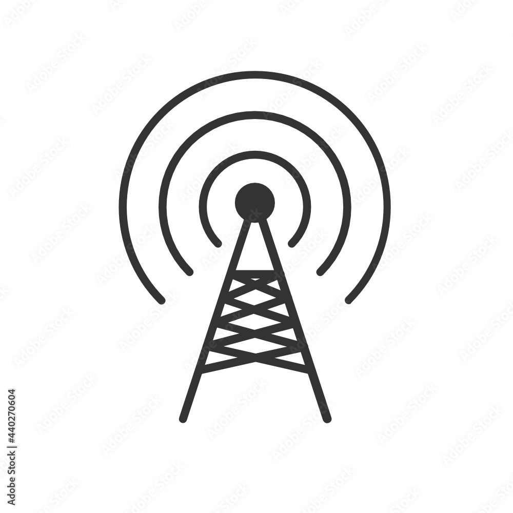 Antenna solid icon. Antenna solid icon.