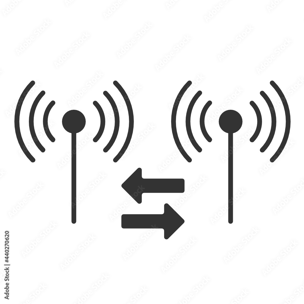 Networking solid icon.