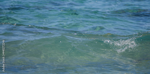 Sea water - texture  blue aqua  waves.