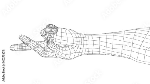 Fingers crossed. Vector