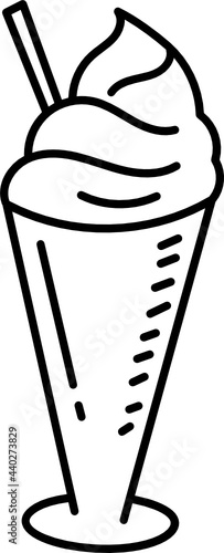 coffee frappe doodle icon
