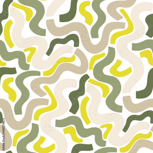 Seamless vector pattern with wavy lines