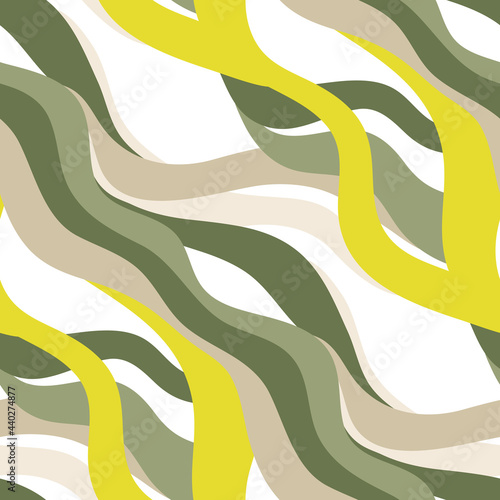 Seamless vector pattern with wavy lines